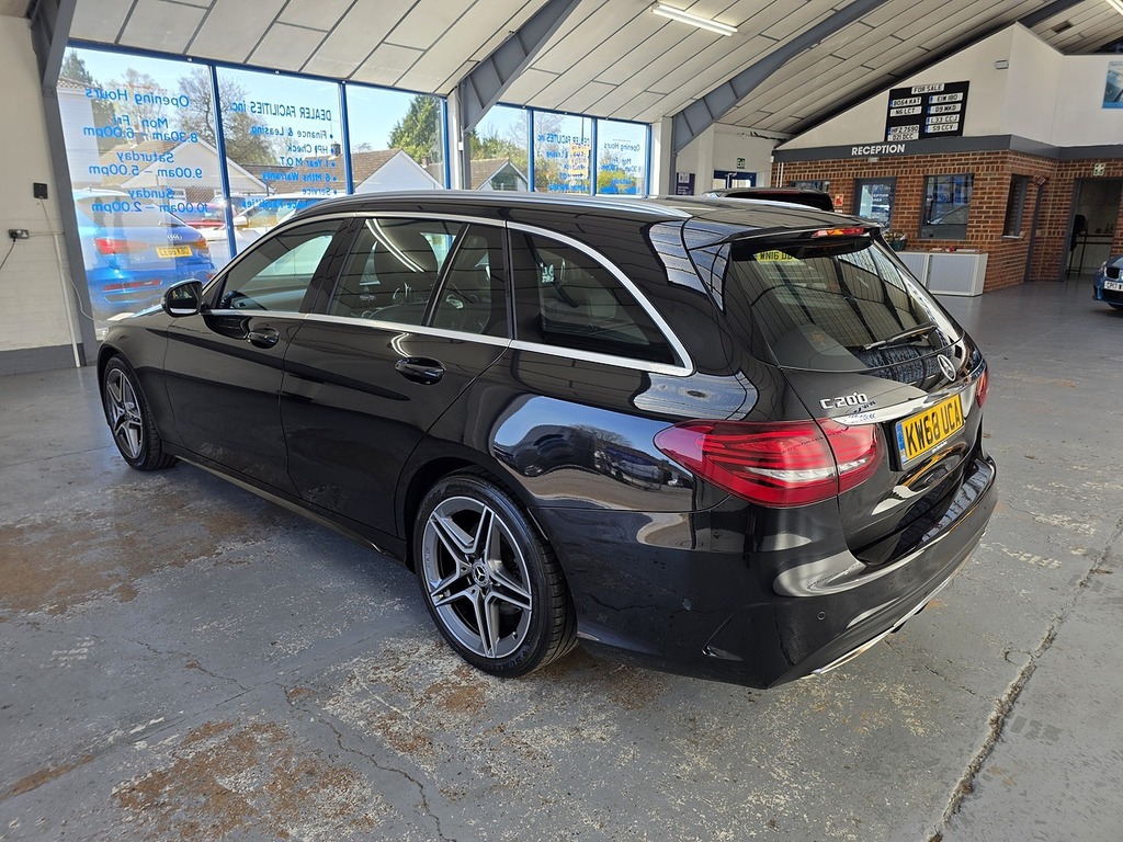 Mercedes-Benz C Class 1.5 C200 Mhev Eq Boost Amg Line Premium Estate 5 KW68UCA Black #5