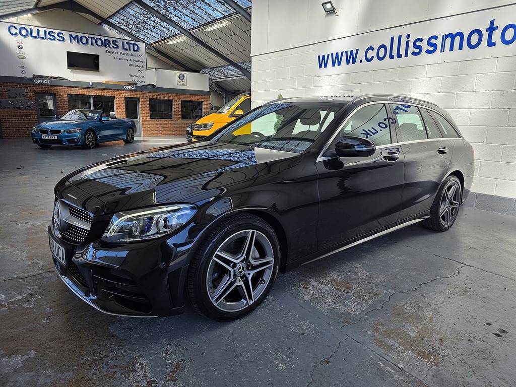 Mercedes-Benz C Class 1.5 C200 Mhev Eq Boost Amg Line Premium Estate 5 KW68UCA Black #4