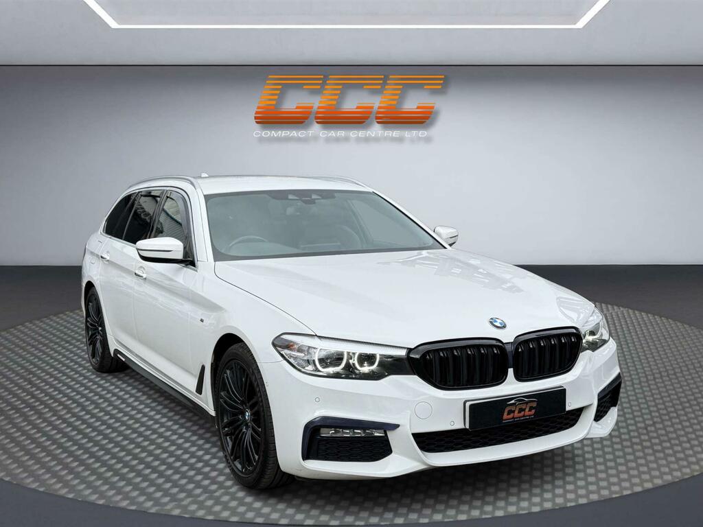 BMW 5 Series 2.0 520D M Sport Touring Xdrive Euro 6 Ss White #5