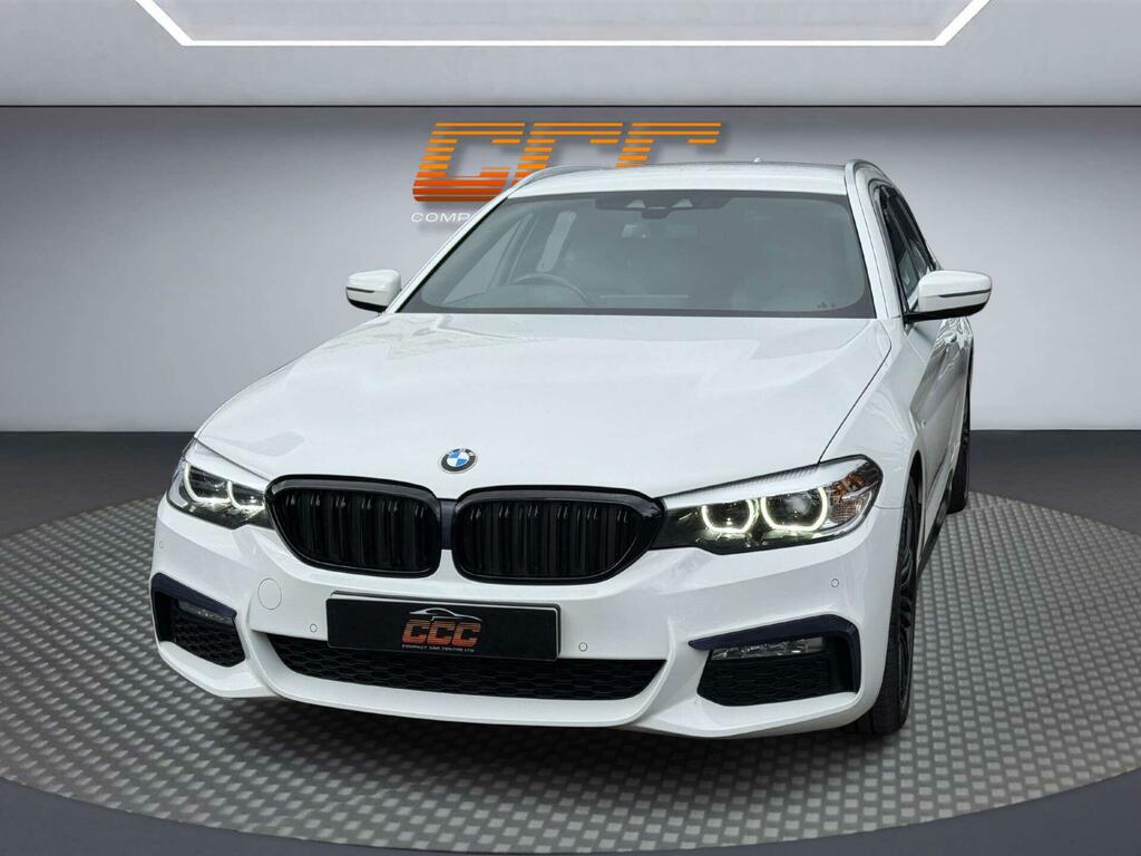 BMW 5 Series 2.0 520D M Sport Touring Xdrive Euro 6 Ss White #4