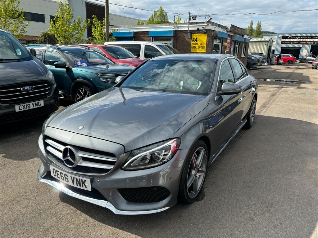 Mercedes-Benz C Class C220 D Amg Line OE66VNK Grey #3