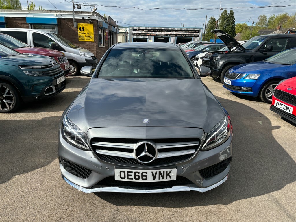 Mercedes-Benz C Class C220 D Amg Line OE66VNK Grey #2