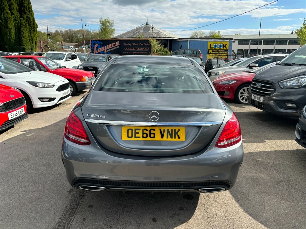 Mercedes-Benz C Class C220 D Amg Line OE66VNK Grey #5