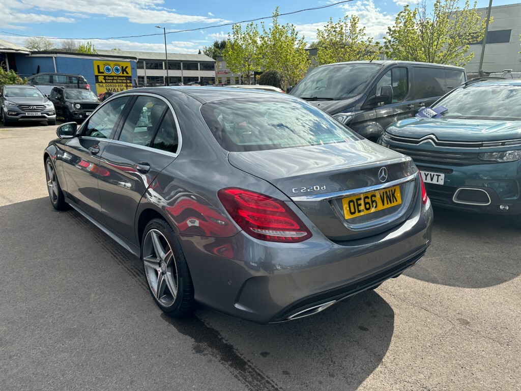 Mercedes-Benz C Class C220 D Amg Line OE66VNK Grey #4