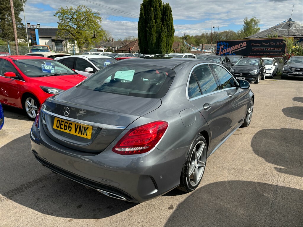 Mercedes-Benz C Class C220 D Amg Line OE66VNK Grey #6