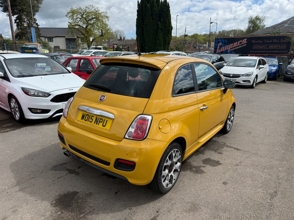 Fiat 500 S Yellow #4