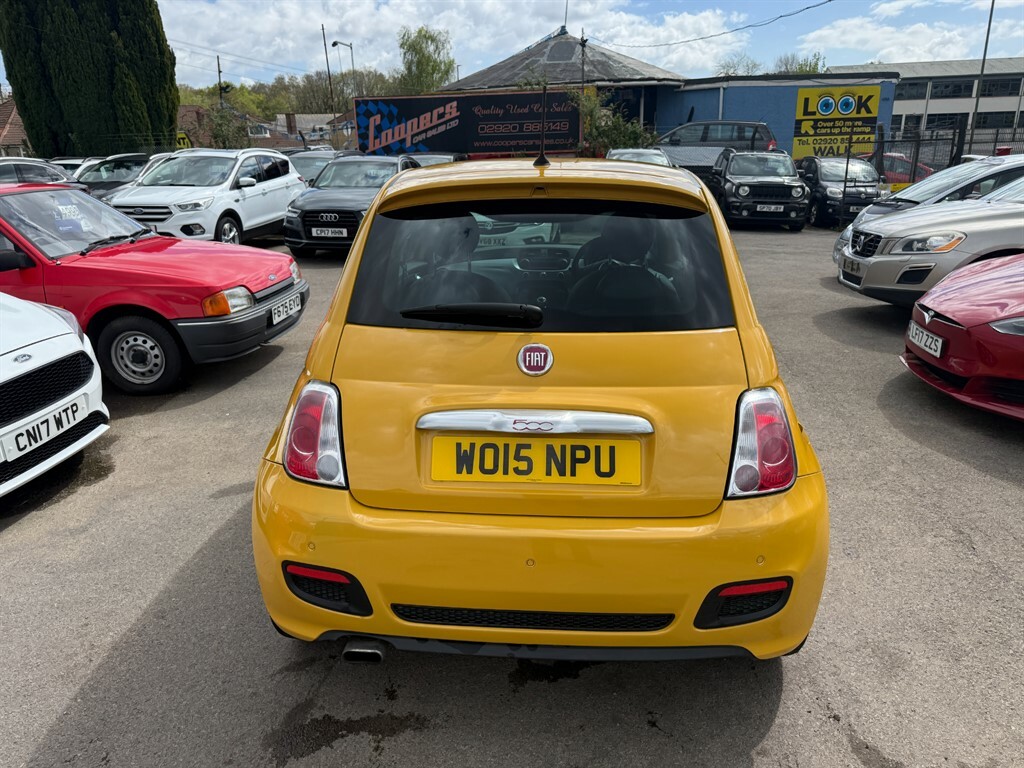 Fiat 500 S Yellow #3