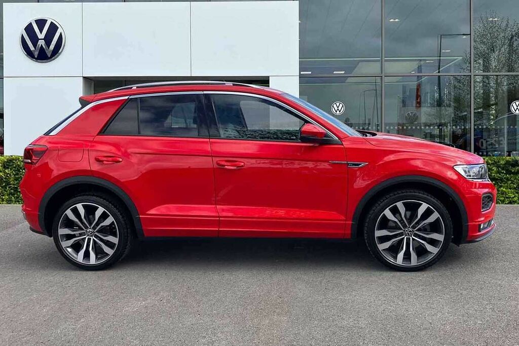 Volkswagen T-Roc 1.5 Tsi Evo R-line Dsg Red #4