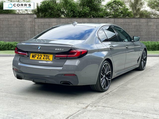 BMW 5 Series 2.0 520D Mht M Sport Saloon Hybrid Step MF22ZDL Grey #3