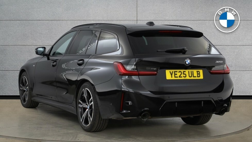 BMW 3 Series 320I M Sport Touring YE25ULB Black #2