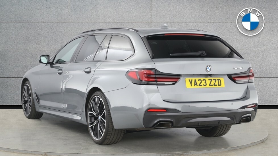 BMW 5 Series 520D M Sport Touring Grey #2