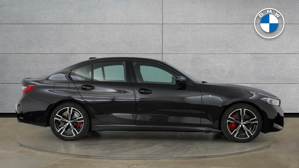 BMW 3 Series 320I M Sport Saloon YH25LLU Black #3