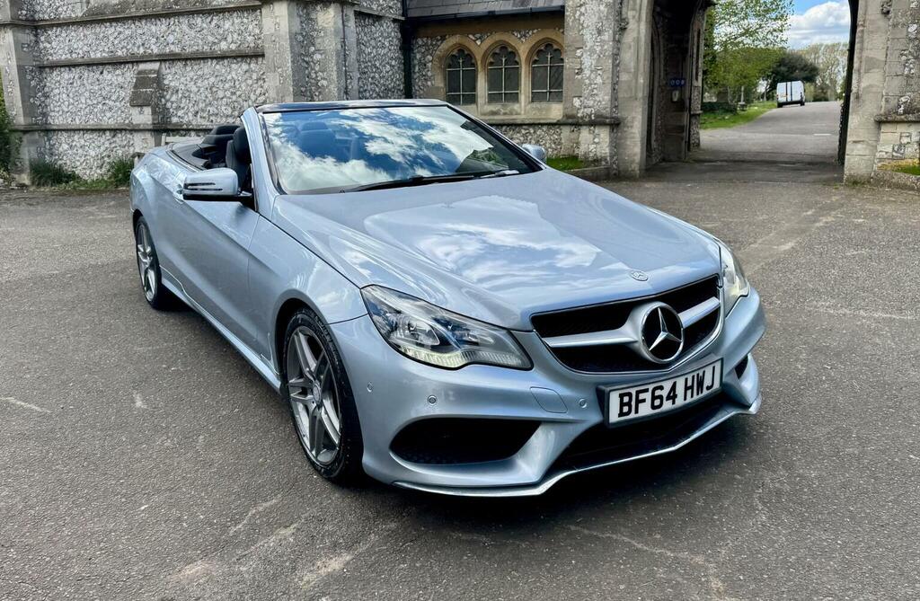 Mercedes-Benz E Class Convertible 3.0 E350d V6 Bluetec Amg Sport Cabriol Silver #6