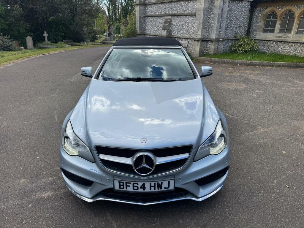 Mercedes-Benz E Class Convertible 3.0 E350d V6 Bluetec Amg Sport Cabriol Silver #2