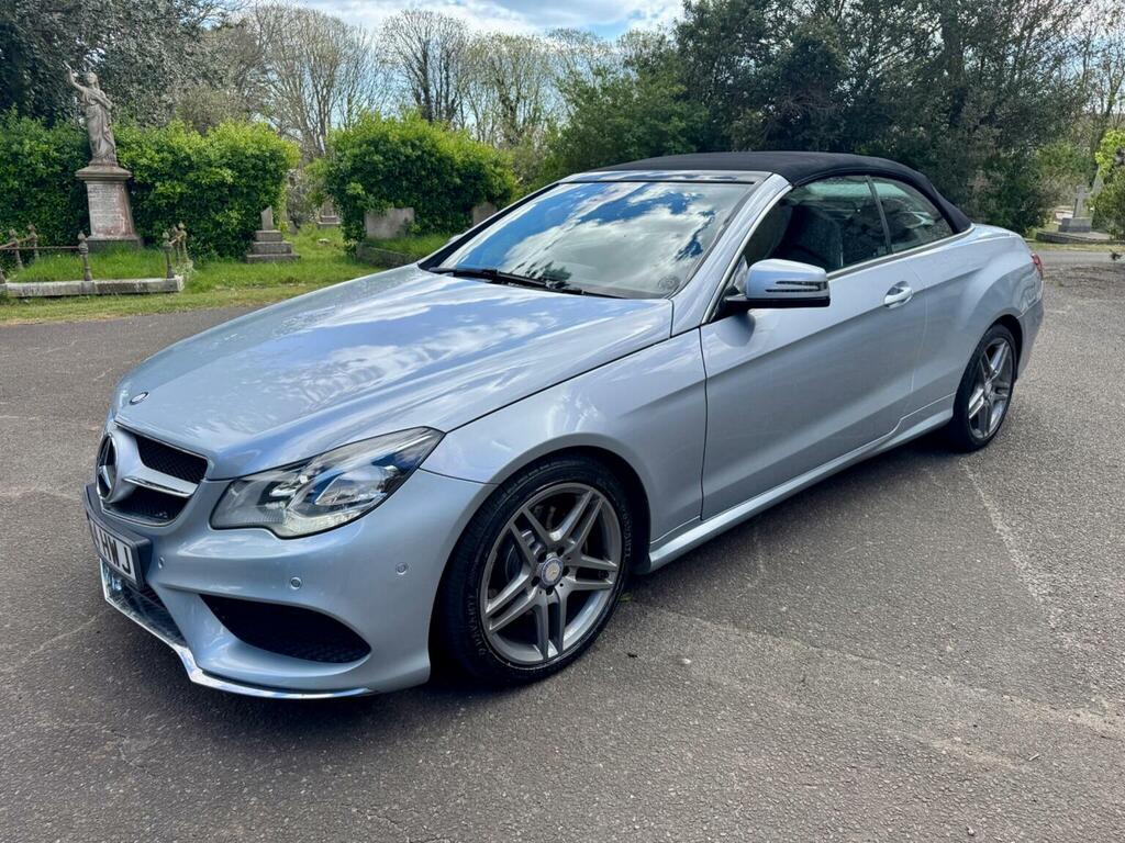 Mercedes-Benz E Class Convertible 3.0 E350d V6 Bluetec Amg Sport Cabriol Silver #3