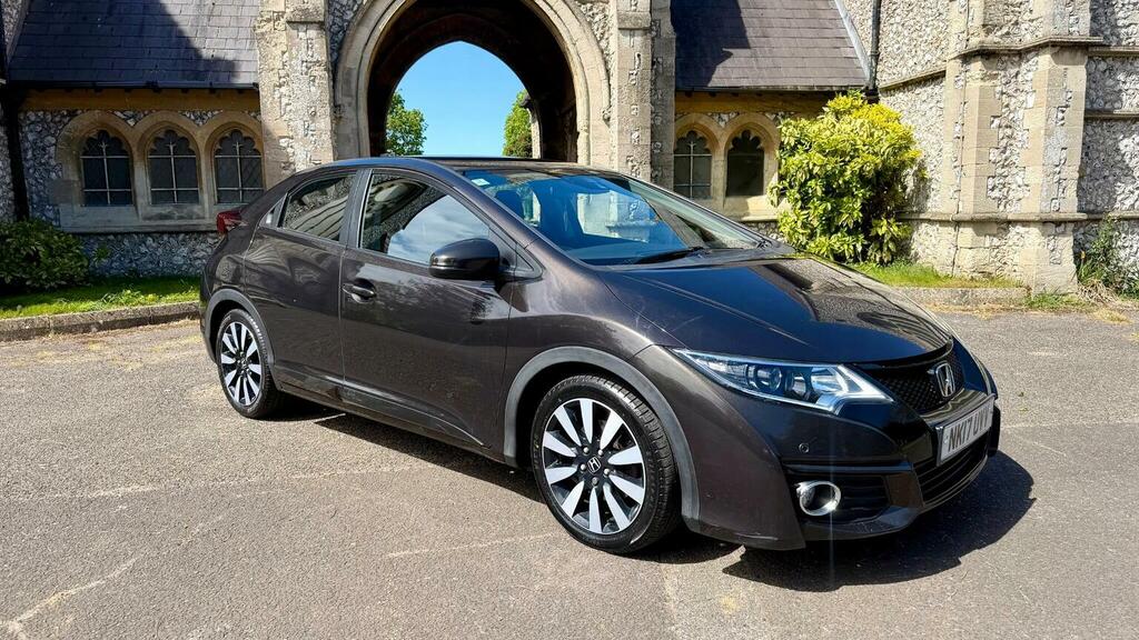 Honda Civic Hatchback 1.8 I-vtec Se Plus Navi Euro 6 Brown #4