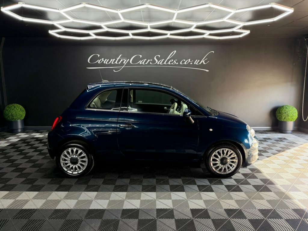 Fiat 500 1.2 Lounge Hatchback Euro 6 Ss Blue