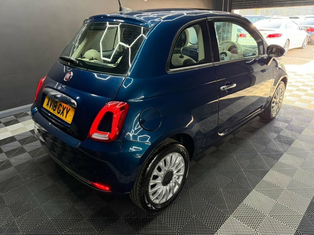 Fiat 500 1.2 Lounge Hatchback Euro 6 Ss AV18GXY Blue #5
