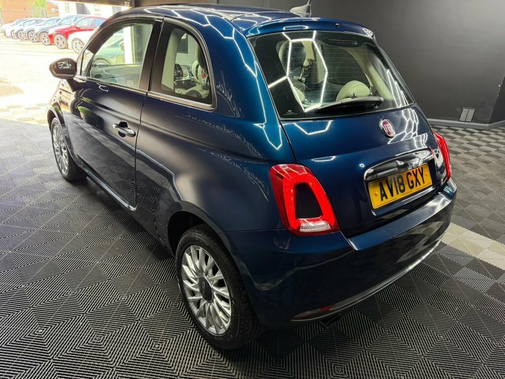 Fiat 500 1.2 Lounge Hatchback Euro 6 Ss AV18GXY Blue #4