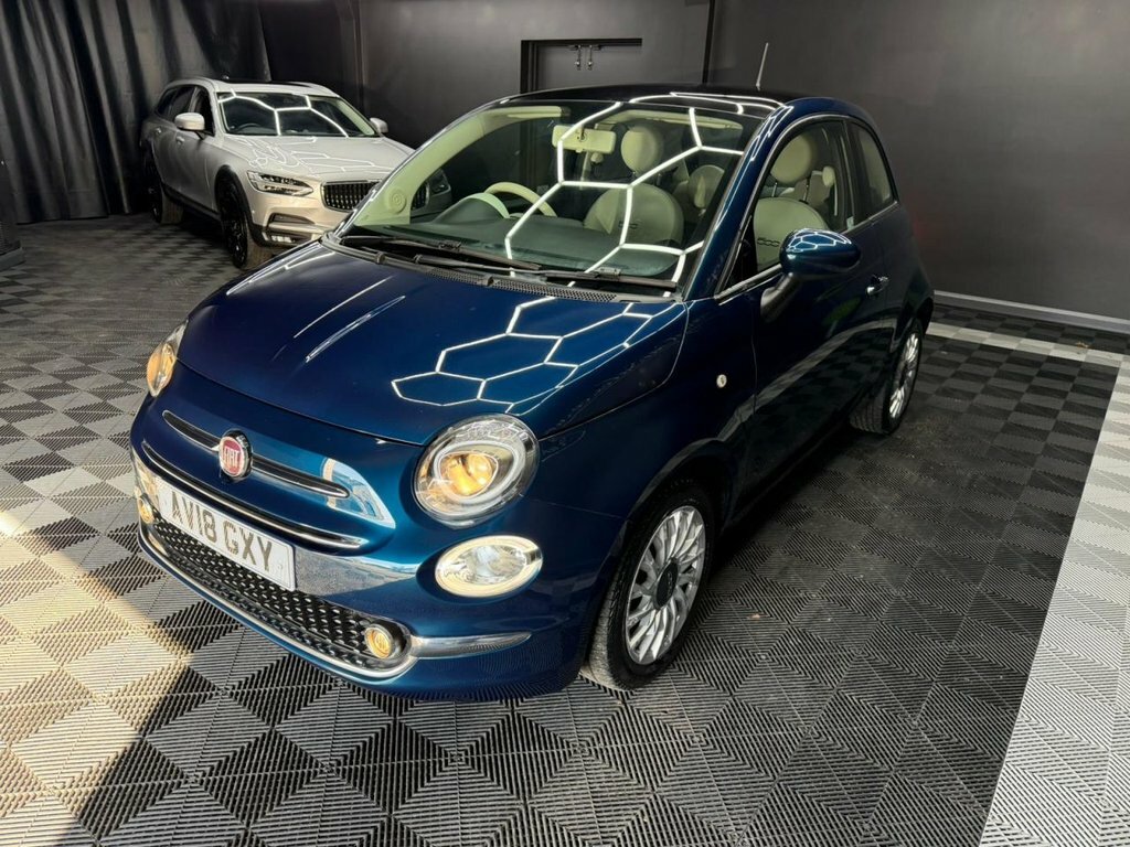 Fiat 500 1.2 Lounge Hatchback Euro 6 Ss AV18GXY Blue #3