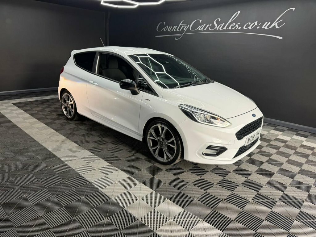 Ford Fiesta 1.0T Ecoboost St-line Hatchback MT18JYB White #2