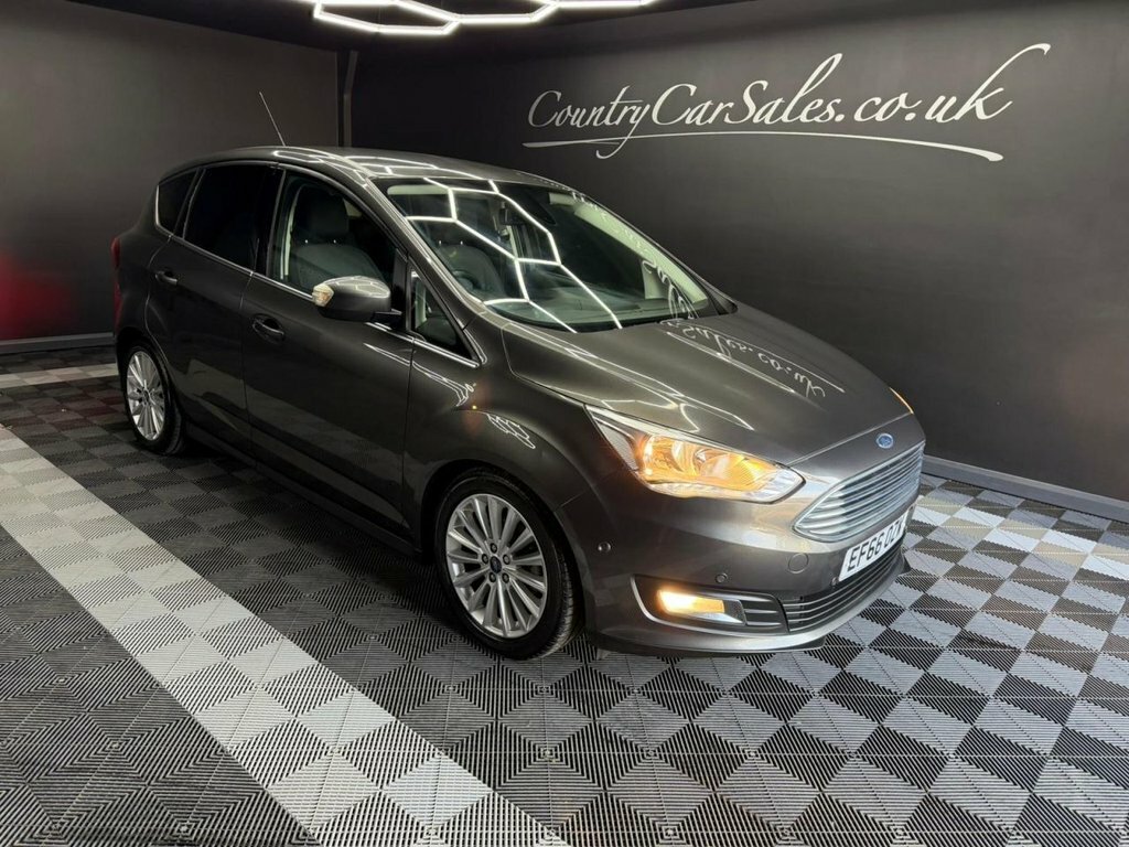 Ford C-Max 1.0T Ecoboost Titanium Mpv Euro EF66OZW Grey #2