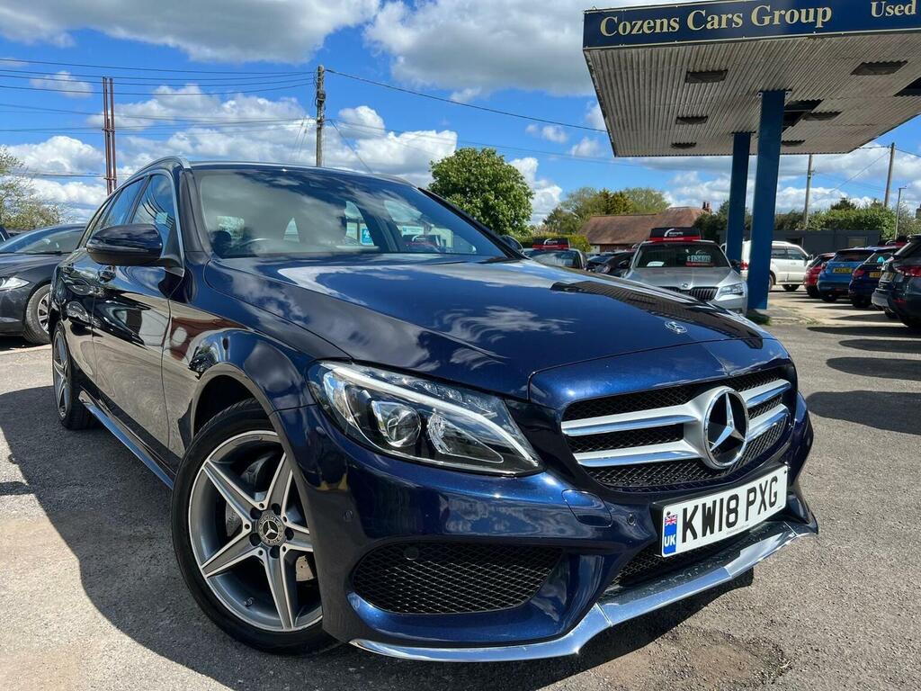 Mercedes-Benz C Class Estate 2.1 C220d Amg Line G-tronic 4Matic Euro 6 Blue