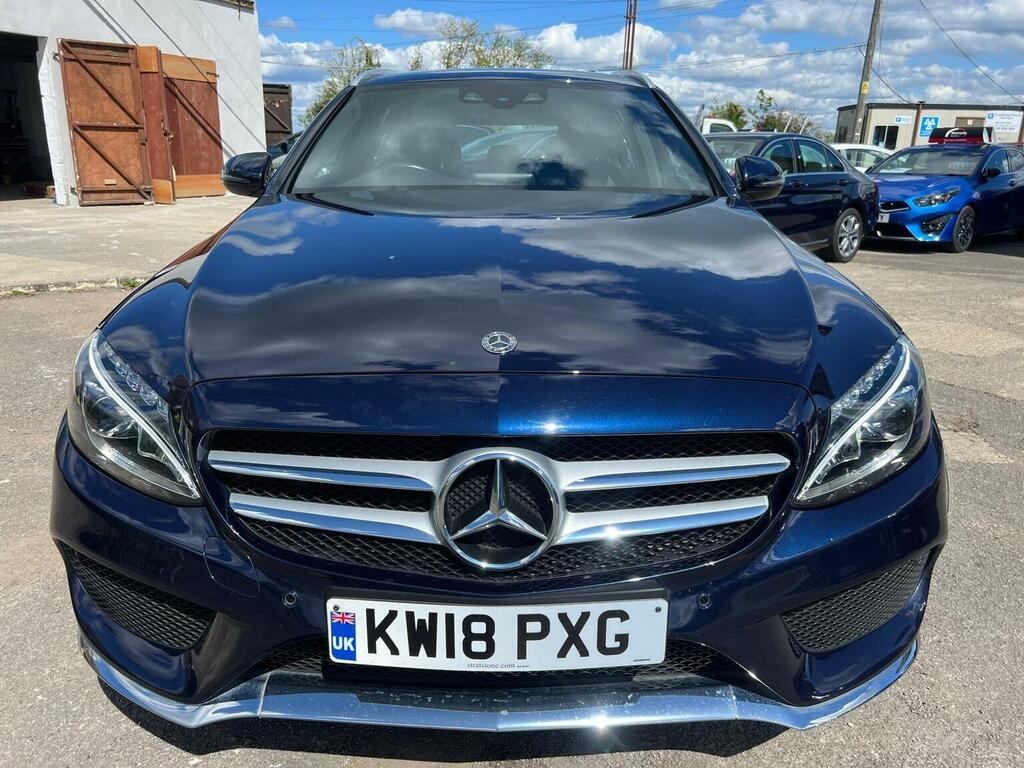 Mercedes-Benz C Class Estate 2.1 C220d Amg Line G-tronic 4Matic Euro 6 KW18PXG Blue #2
