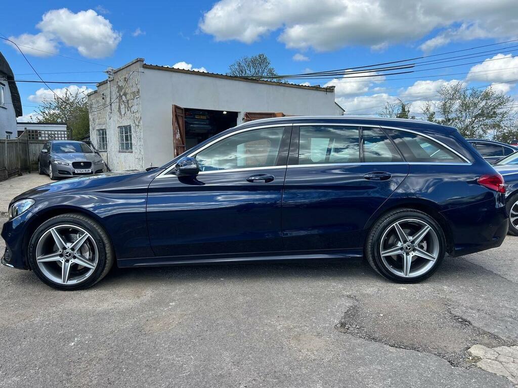 Mercedes-Benz C Class Estate 2.1 C220d Amg Line G-tronic 4Matic Euro 6 KW18PXG Blue #6
