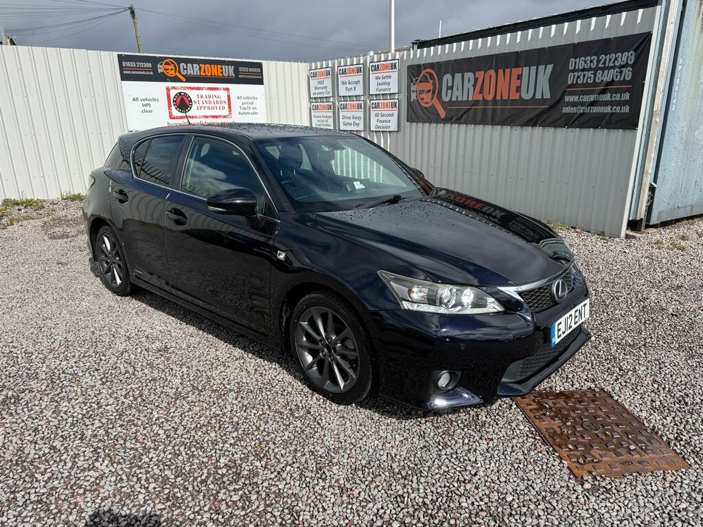 Lexus CT 1.8 200H F Sport Cvt Euro 5 Ss Black
