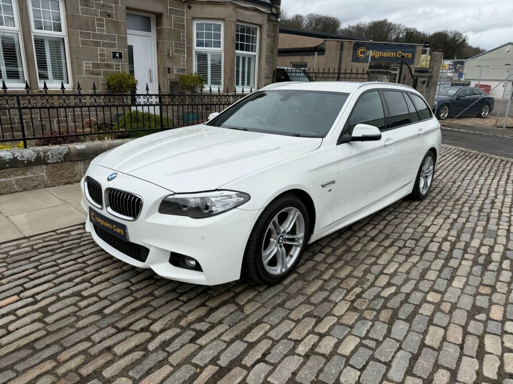 BMW 5 Series Estate SD17XFS White #3