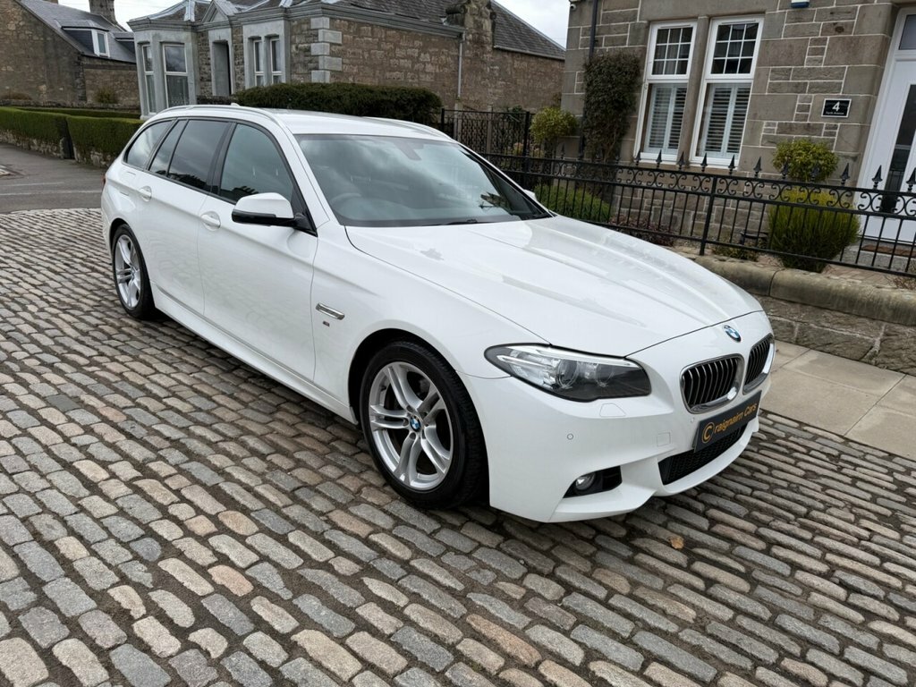 BMW 5 Series Estate SD17XFS White #4