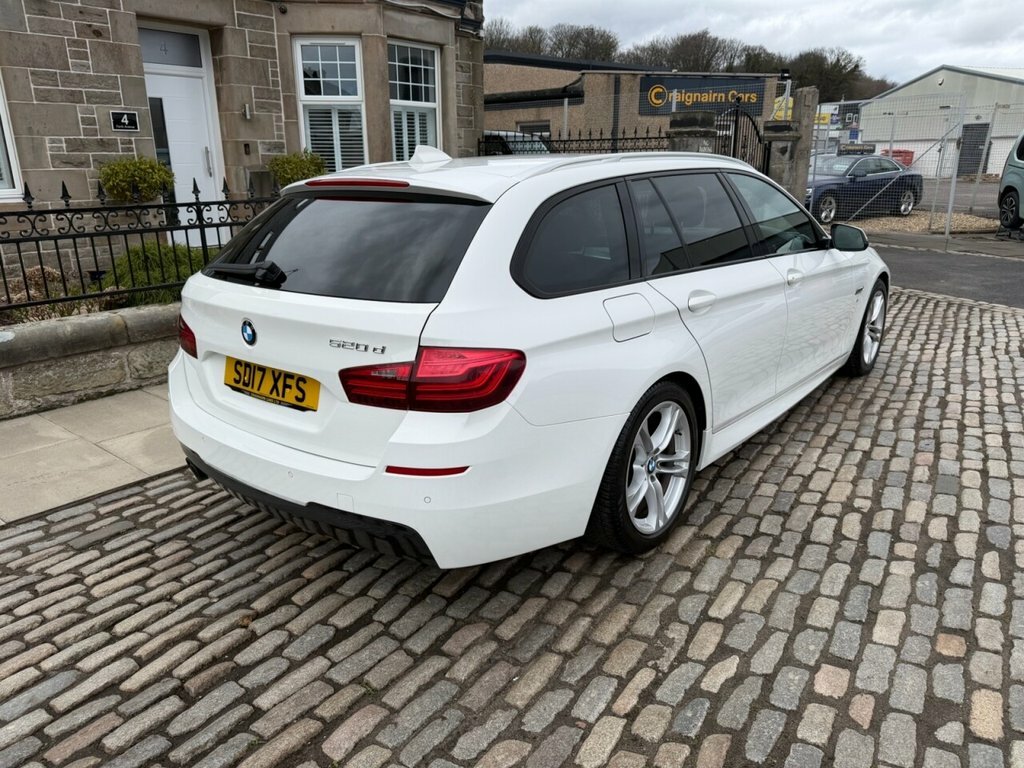 BMW 5 Series Estate SD17XFS White #6
