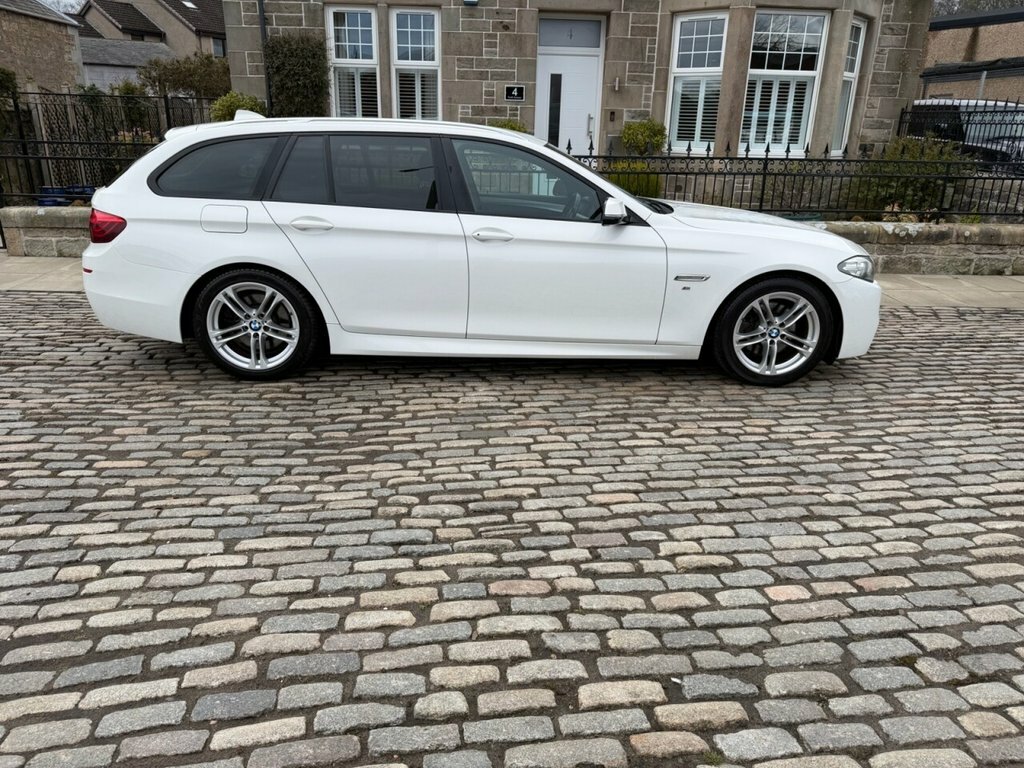 BMW 5 Series Estate SD17XFS White #5