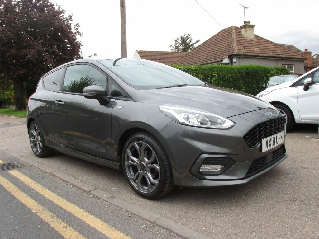 Ford Fiesta 1.0T Ecoboost St-line Euro 6 Ss VX18UHN Grey #2