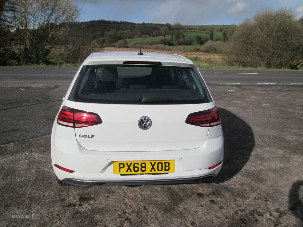 Volkswagen Golf 1.6 Tdi Se Nav PX68XOB White #6