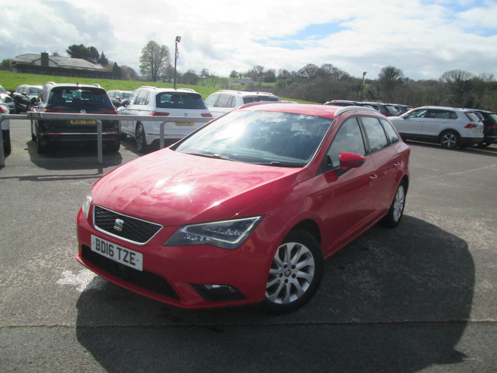 Seat Leon 1.6 Tdi 110 Se Technology Business BD16TZE Red #2