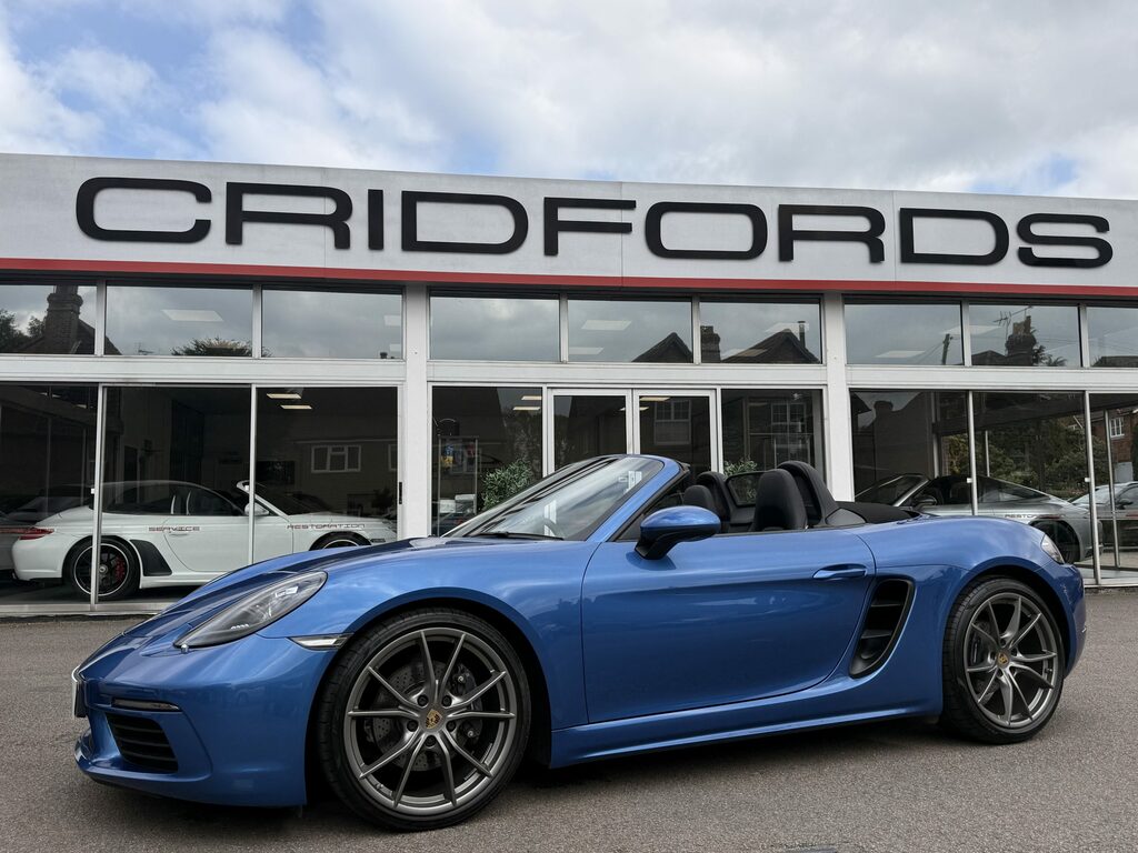 Porsche 718 Boxster Convertible Blue