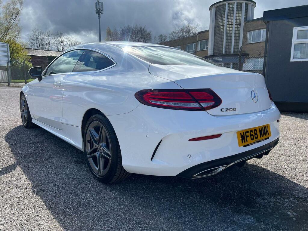 Mercedes-Benz C Class Coupe 1.5 C200 Mhev Amg Line G-tronic Euro 6 Ss WF68WMK White #2