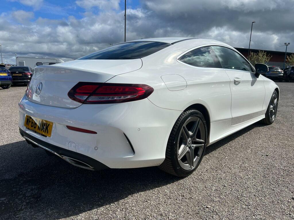 Mercedes-Benz C Class Coupe 1.5 C200 Mhev Amg Line G-tronic Euro 6 Ss WF68WMK White #4