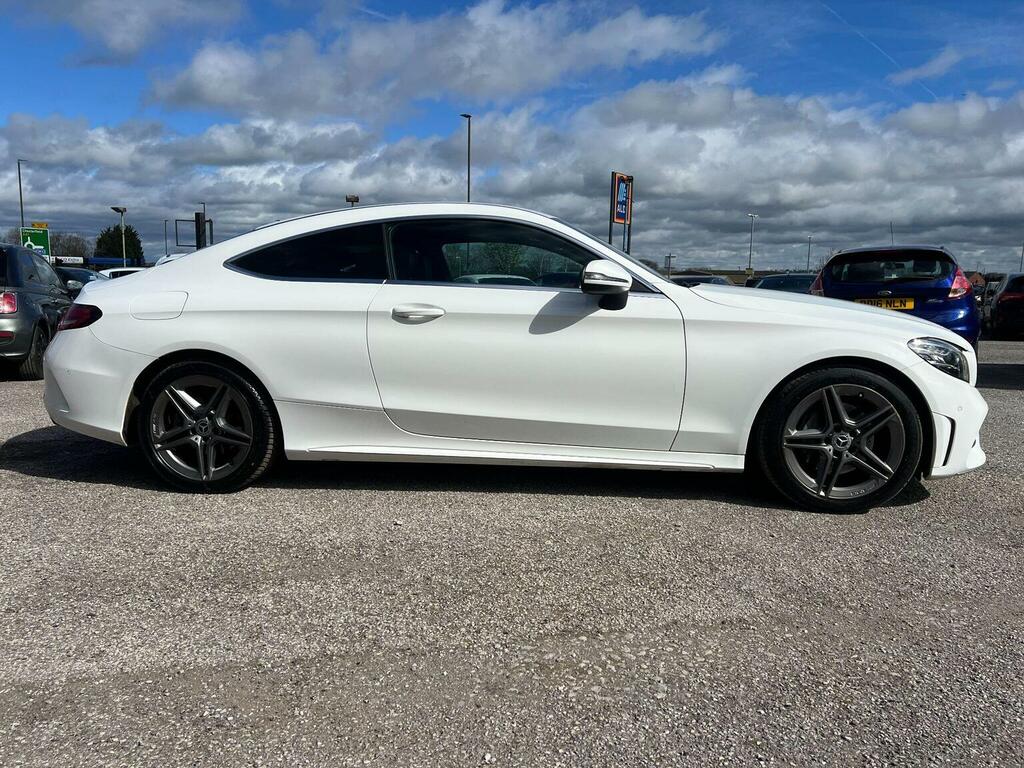 Mercedes-Benz C Class Coupe 1.5 C200 Mhev Amg Line G-tronic Euro 6 Ss WF68WMK White #5
