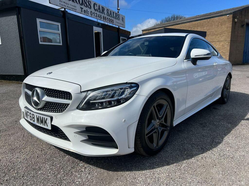 Mercedes-Benz C Class Coupe 1.5 C200 Mhev Amg Line G-tronic Euro 6 Ss WF68WMK White #3