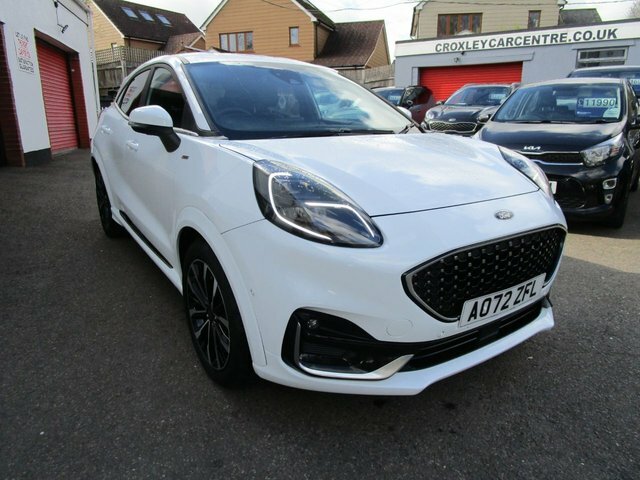 Ford Puma 1.0T Ecoboost Mhev St-line Vignale Suv AO72ZFL White #2
