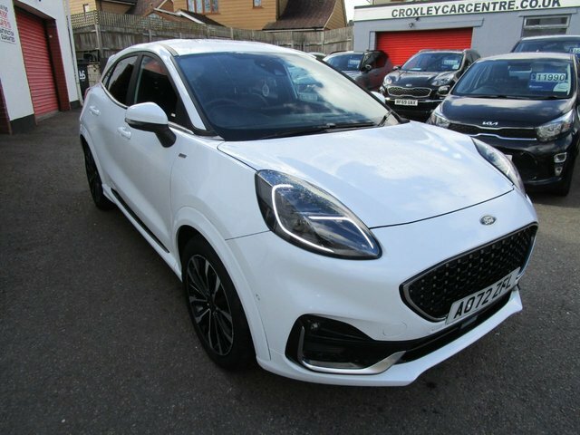Ford Puma 1.0T Ecoboost Mhev St-line Vignale Suv AO72ZFL White #3