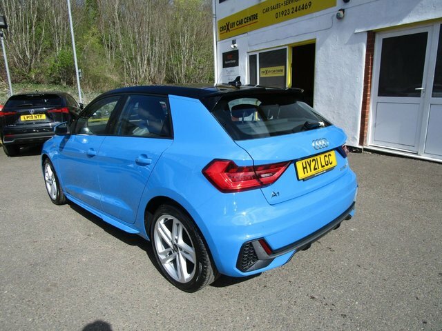 Audi A1 1.0 Tfsi 25 S Line Sportback S Tronic E HY21LGC Blue #5