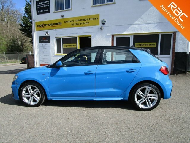 Audi A1 1.0 Tfsi 25 S Line Sportback S Tronic E HY21LGC Blue #4
