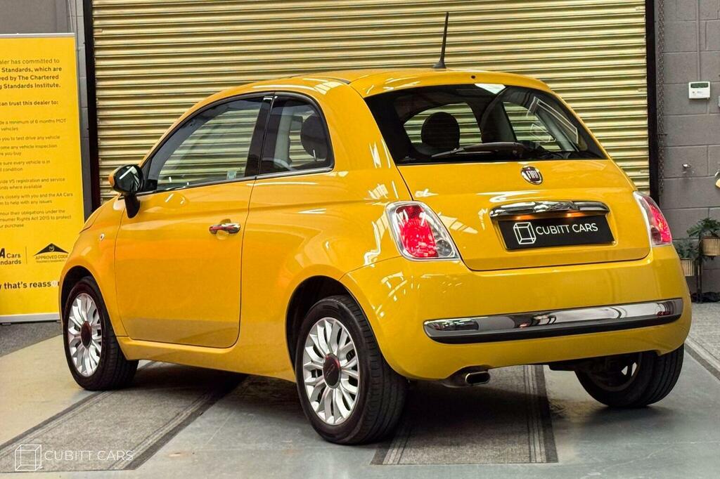 Fiat 500 Hatchback 1.2 Lounge Euro 6 Ss 201464 WO64NFX Yellow #4