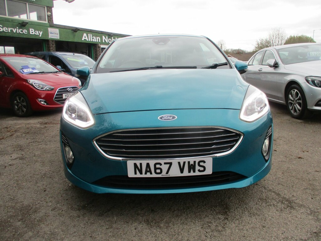 Ford Fiesta 1.0T Ecoboost Titanium Hatchback NA67VWS Blue #2