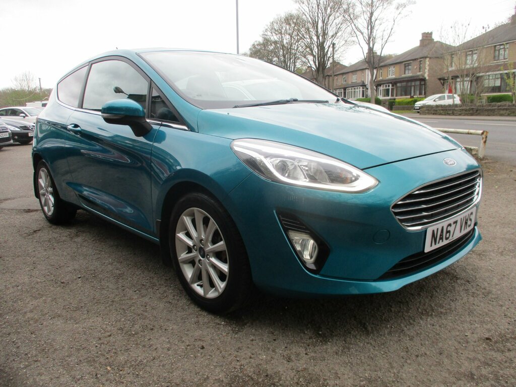 Ford Fiesta 1.0T Ecoboost Titanium Hatchback NA67VWS Blue #3