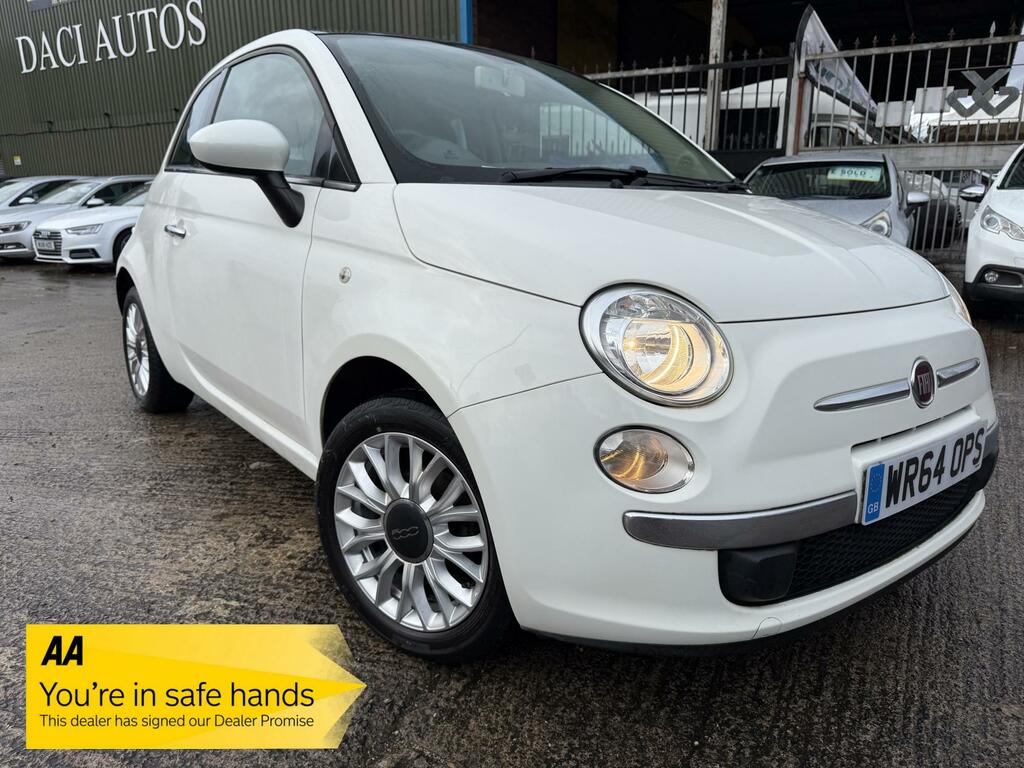 Fiat 500 1.2 Lounge Hatchback Euro 6 S S White
